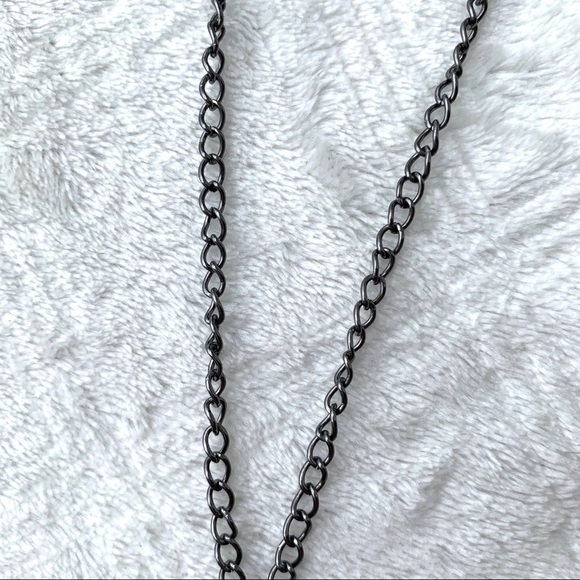 Handmade Long Pink Rhinestone Statement Shoe Lover Charm Necklace - Picture 4 of 6